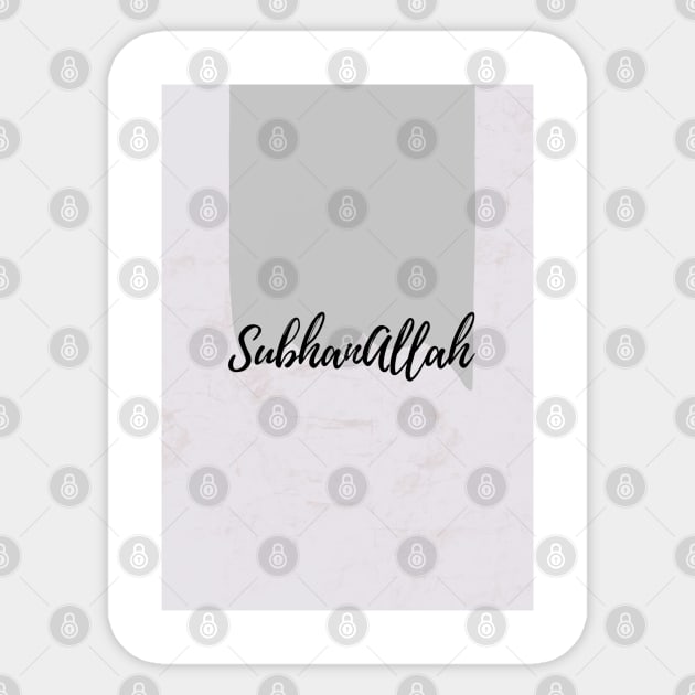 Subhanallah Sticker by The Brothers Geek Out Podcast